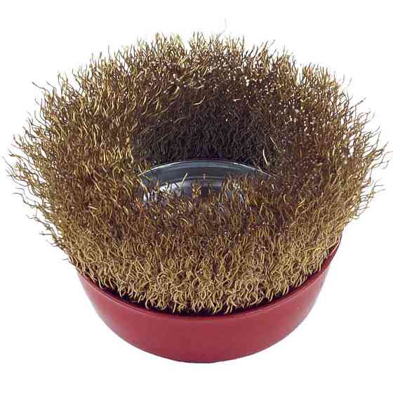 Щетка проволочная чашевидная Ø75мм М14×2мм (латунированная) SIGMA (9014071) Ровно