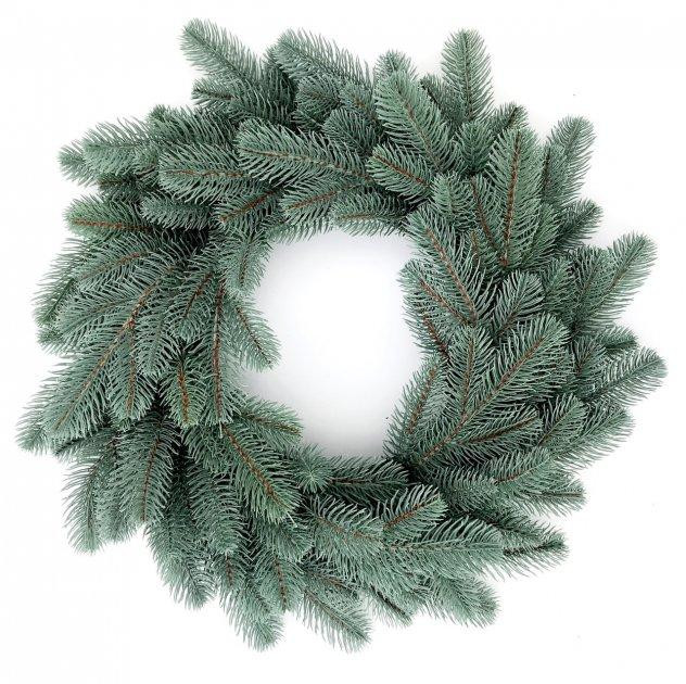 Рождественский венок Элит из хвои литой 45 см (Голубой) Винница - изображение 3