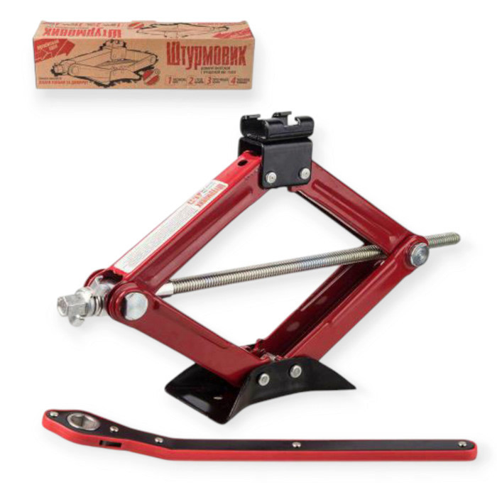 Домкрат ромбовий 1,5 т, 104-385 мм, металева опора, тріскачка Мукачево - фото 1