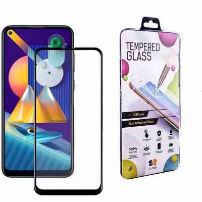 Стекло защитное Drobak Samsung Galaxy M11 (Black) (121214) Винница