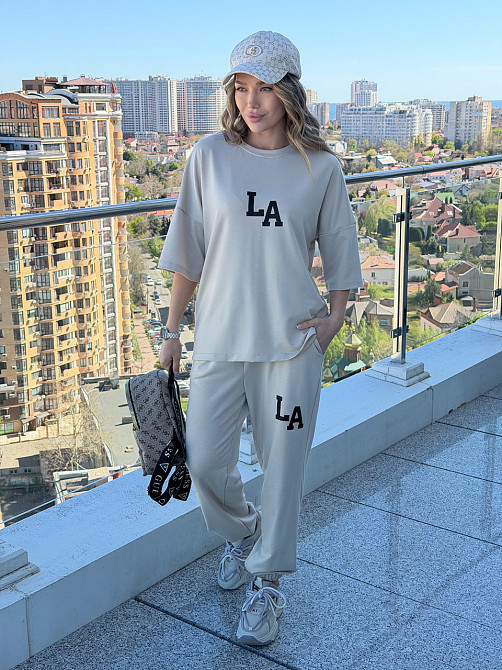 Жіночий легкий спортивний костюм з футболкою "Amante" | Батал Київ - фото 3