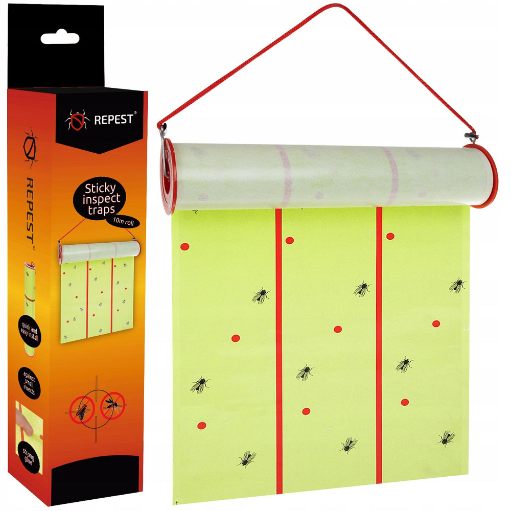 Підвісний Клей проти мух та ос у рулоні 10 метрів Repest (19052) Нововолинськ - фото 1