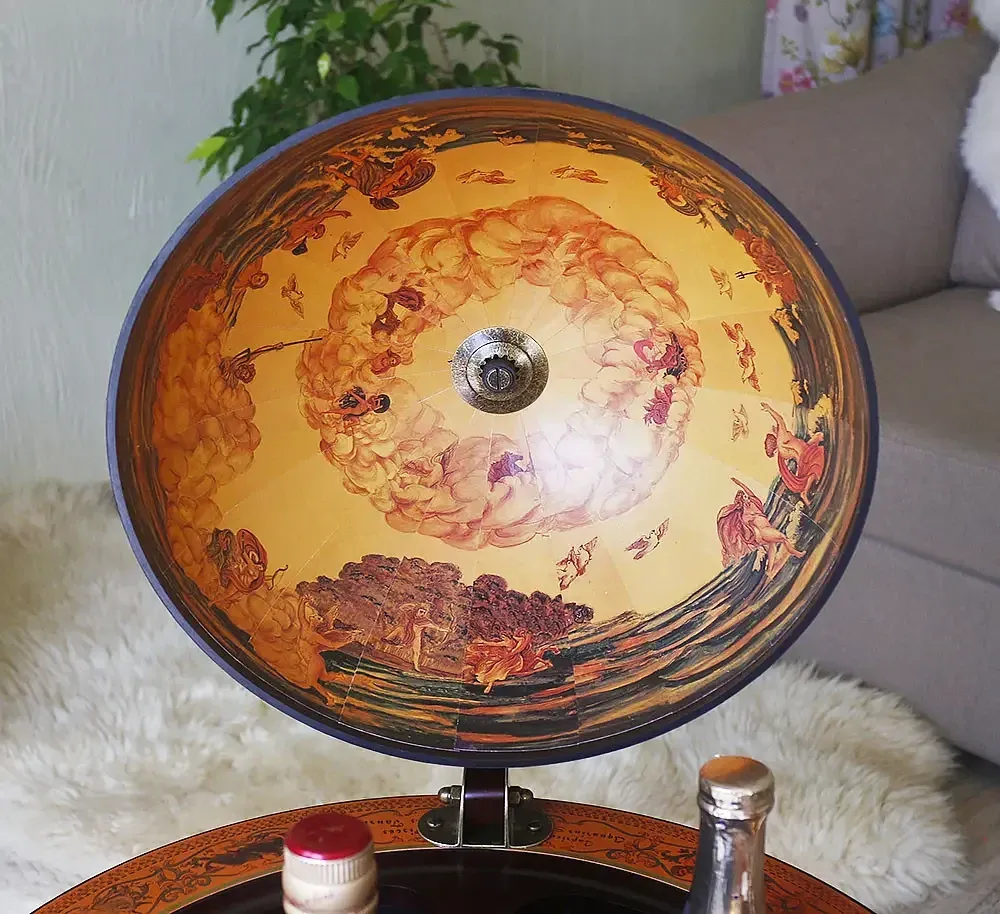 Глобус бар на пол Древняя карта коричневый сфера 33 см Гранд Презент mastersem Киев - изображение 3