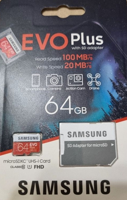 Карта пам'яті microSDXC Samsung 64 gb оригінал. Київ - фото 2