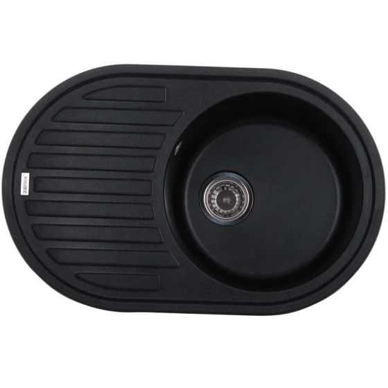 Мийка кухонна Zerix ZS-7750R-03 Чорна   ( ZX4556 ) 22377 Харків