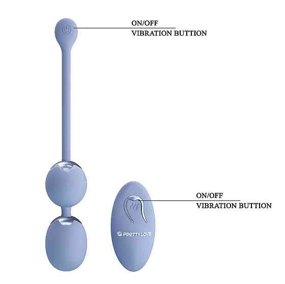 Вагинальные виброшарики - Pretty Love Willie Vibrating Kegel Balls Light Blue Sex Aura Киев