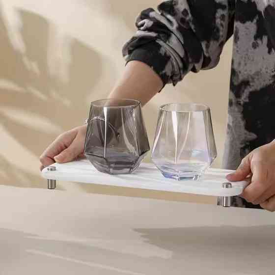 Подставка универсальная для раковины в ванную комнату,кухню,гостиную,каменная из диатомита белая Каменец-Подольский