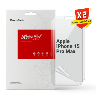 Плівка захисна Armorstandart Kit Clear + Anti-Blue Apple iPhone 15 Pro Max (ARM80680) Вінниця - фото 1