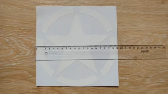 Наклейка на авто Звезда белая Большая 19х19 см Киев