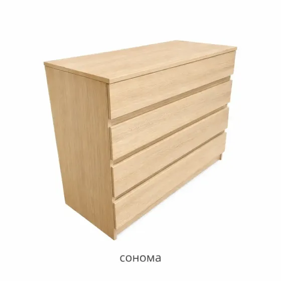 Комод 100×40×80 см, 4 ящики, телескопічні напрямні Сонома Київ