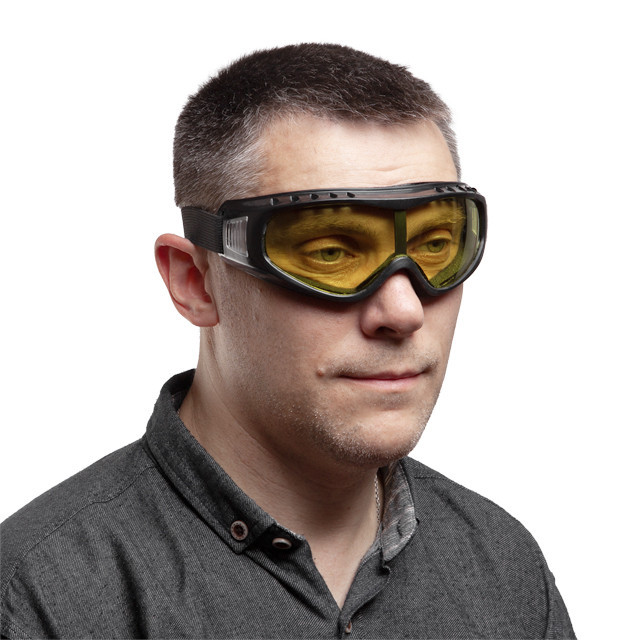 Окуляри захисні, жовті, лінзи полікарбонат, оптичний клас 1 INTERTOOL SP-0079 Київ - фото 4