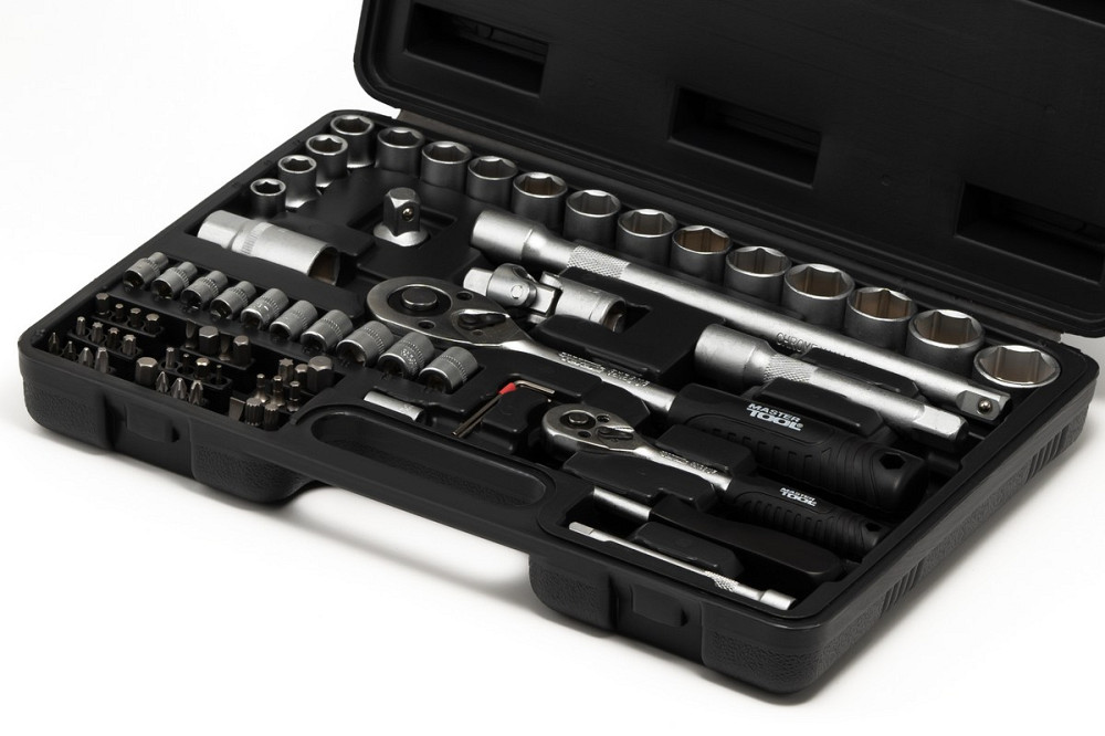 MASTERTOOL Набір інструментів MASTERTOOL ¼"&½" 72 шт 4-13 мм 10-27 мм кейс 78-7072 Київ - фото 8