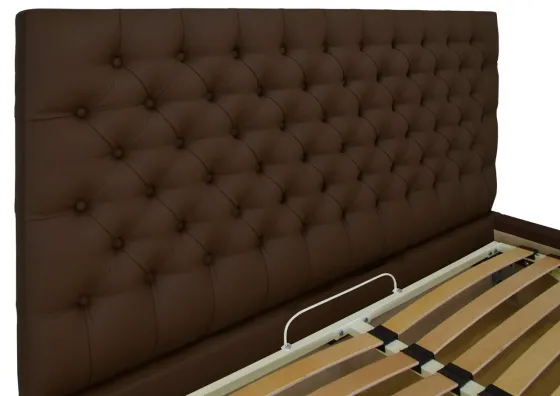 Кровать Двуспальная Cambridge Comfort 160 х 200 см Fly 2231 A1 С подъемным механизмом и нишей для белья Темно-коричневый Киев