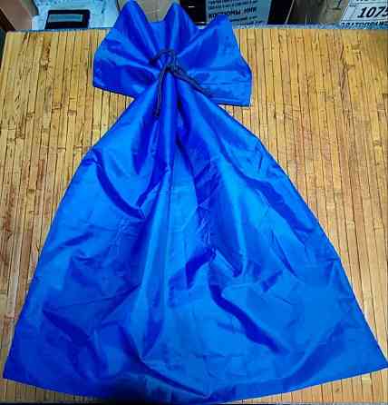 Мішок 60*49 см Святого Миколая, Діда Мороза ГЛИБОКО СИНІЙ. Плащівка. Київ