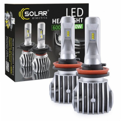 Автолампа SOLAR H11 CANBUS 12/24V 6500K 6000Lm 50W Cree Chip 1860 (8611) Вінниця - фото 5
