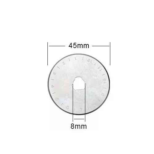 Запасні леза 45 мм для роликового ножа, набір 10 шт у кейсі для пэчворку та рукоділля Київ