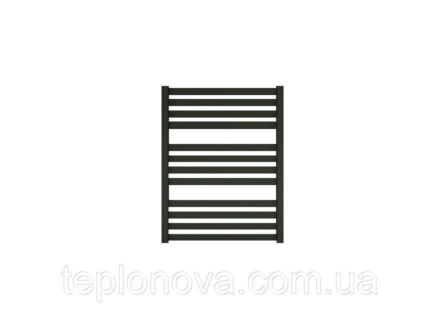 Водяна Рушникосушка Плоска Чорна 710х500 Terma Marta Чернівці - фото 6