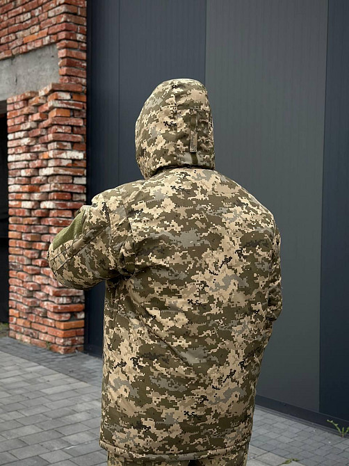 Військовий зимовий теплий чоловічий бушлат піксель Omniheat, армійська чоловіча куртка бушлат піксель до -30 Львів - фото 9