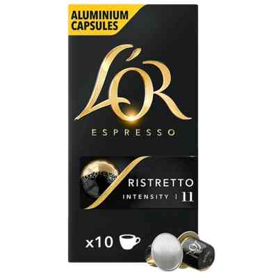 Кофе L'OR Espresso Ristretto 100% Арабика в капсулах 10 шт (8711000891643) Винница