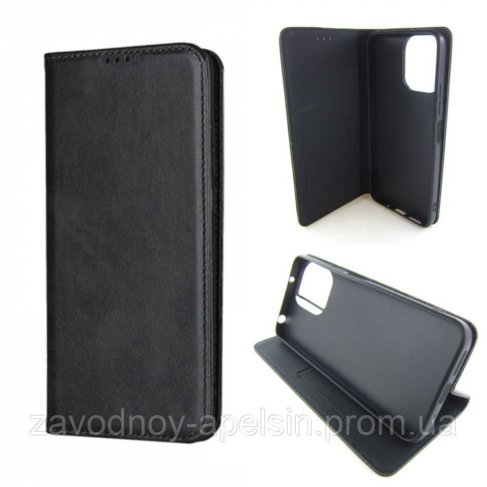 Чохол-книжка Xiaomi Redmi Note 13 Pro 4G шкіряний (чорний) Одеса - фото 1