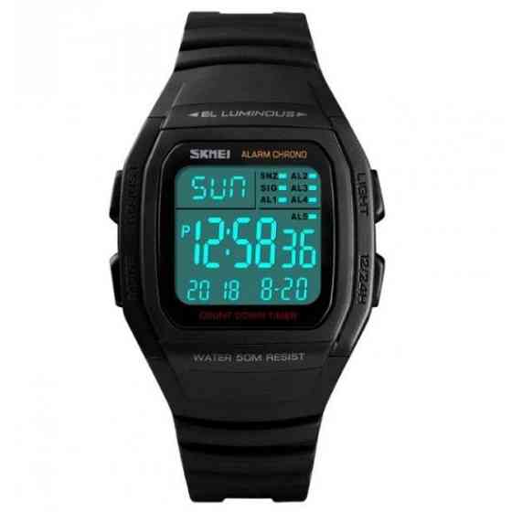 Мужские спортивные часы Skmei 1278 Черный Винница