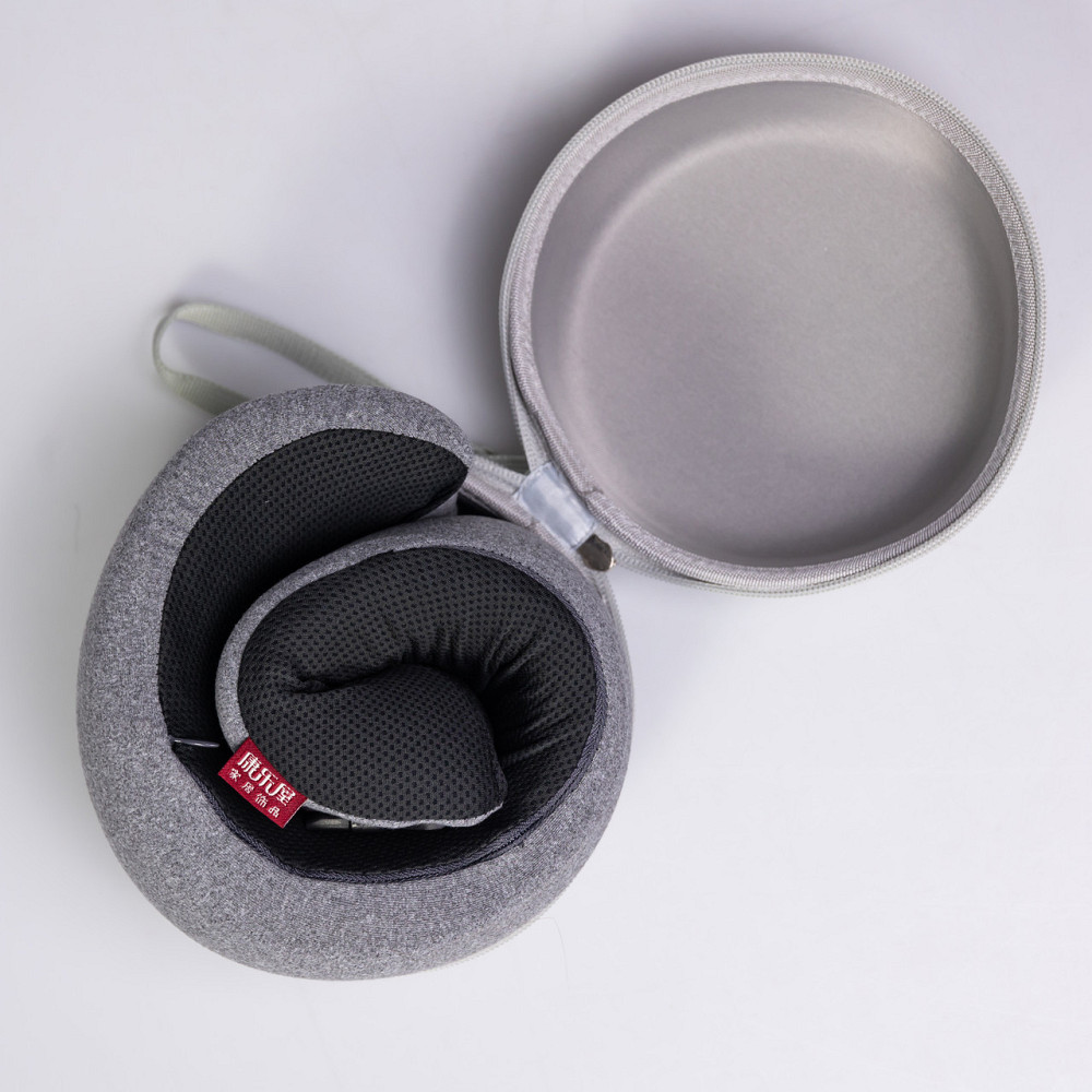 Yiwu Подушка для шиї U-подібна з кейсом для зберігання світло-сіра HP-56-18 Коломия - фото 7