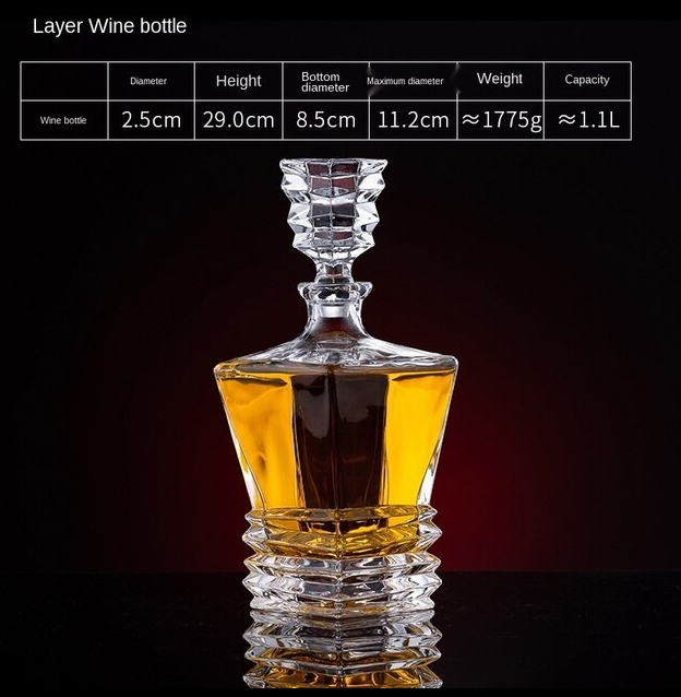 Декантер графин для виски Maria ЭФФЕКТНЫЙ!!!  Штоф для виски бренди скотча ГАРМОШКА Кременчуг - изображение 1