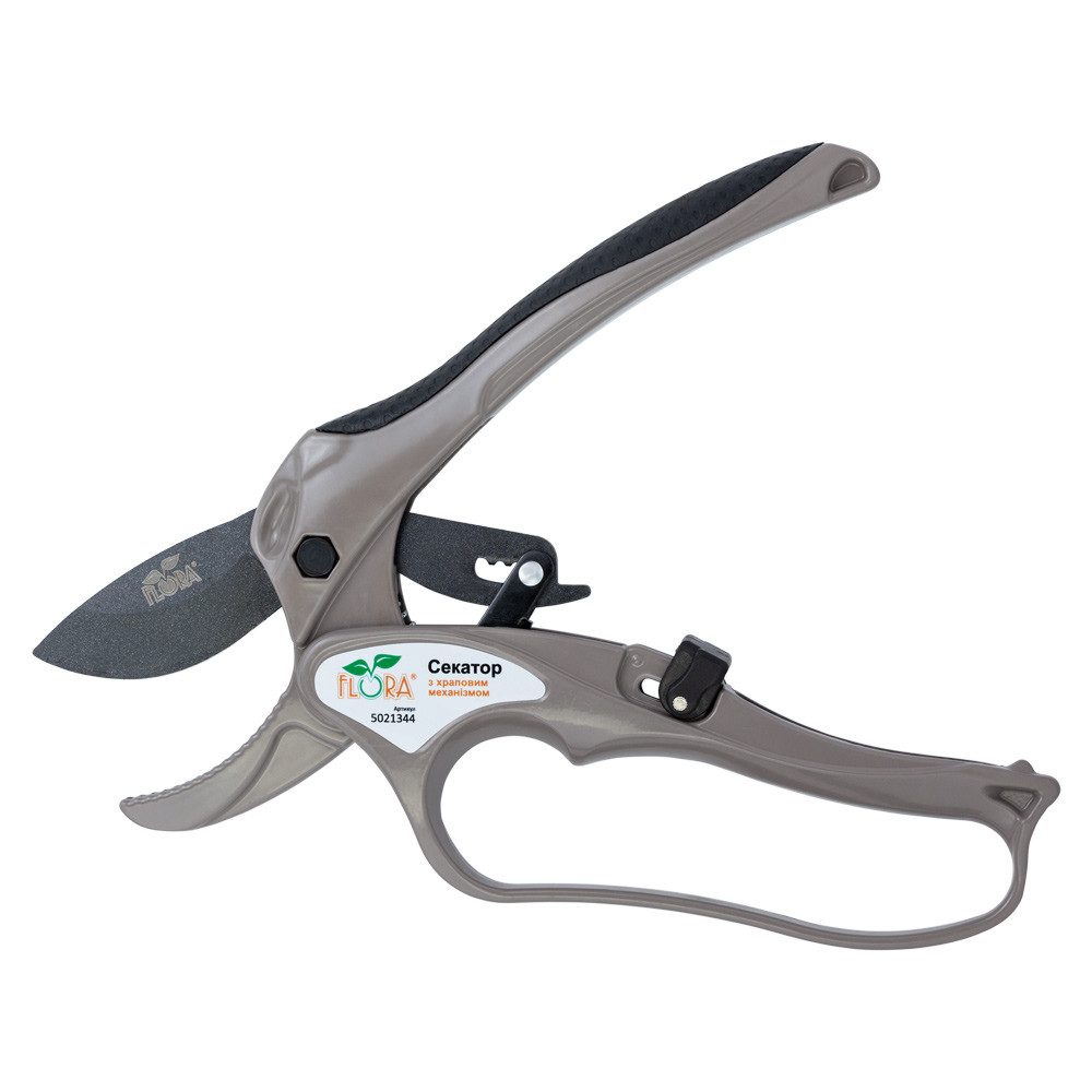 Flora Секатор с храповым механизмом 205мм нержавеющая сталь FLORA (5021344) Киев - изображение 5