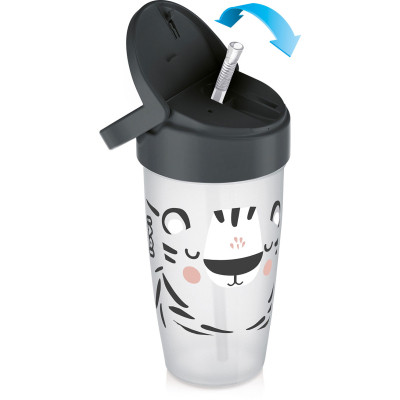 Поильник-непроливайка Lovi Salt & Pepper с силиконовой трубочкой 350 мл (35/357) Винница - изображение 2