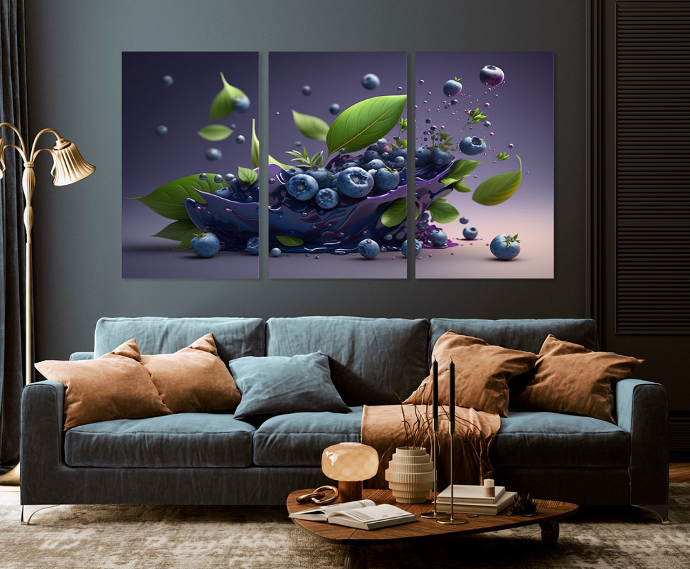 Модульна картина у вітальню/ спальню   Лохина        ART-159_3A 100х150 см Київ - фото 3