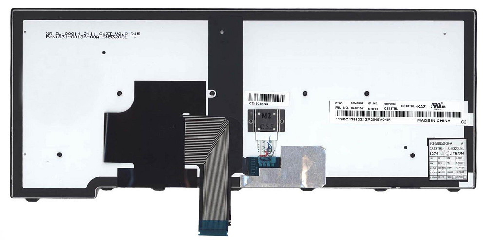 Клавиатура для ноутбука Lenovo ThinkPad Edge (T440, T440P, T440S), с указателем (Point Stick) Black, Black Frame, RU Вінниця - фото 3