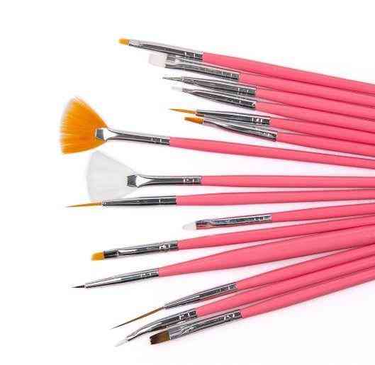 Набір пензлів для дизайну нігтів - 15 шт. Київ