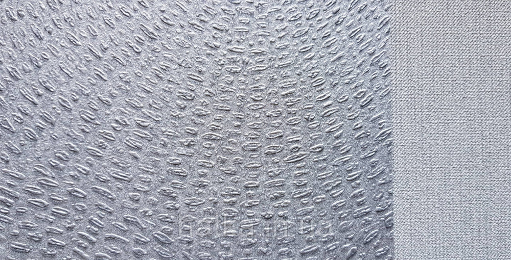 Обои виниловые на флизелиновой основе Rasch Ascona 1.06х10 абстракция круги точки структурные серебристые 3д Киев - изображение 3