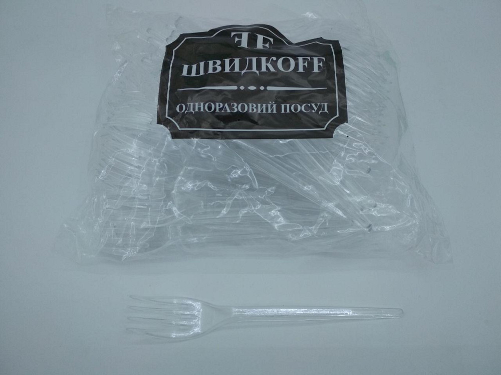 Вилка Супер Юніта прозора 100 шт Харків - фото 3