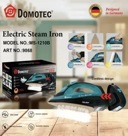 Беспроводной утюг Domotec MS-1210B с отпаривателем 2400 Вт Коломия