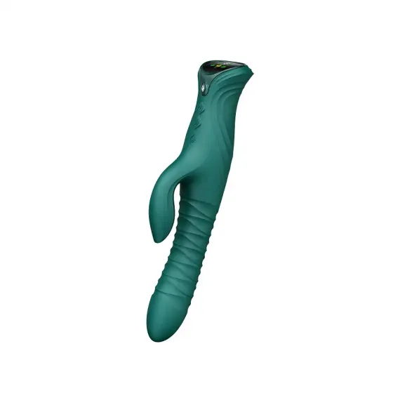 Пульсатор-кролик з вібрацією Zalo Mose 2 Turquoise Green Львів