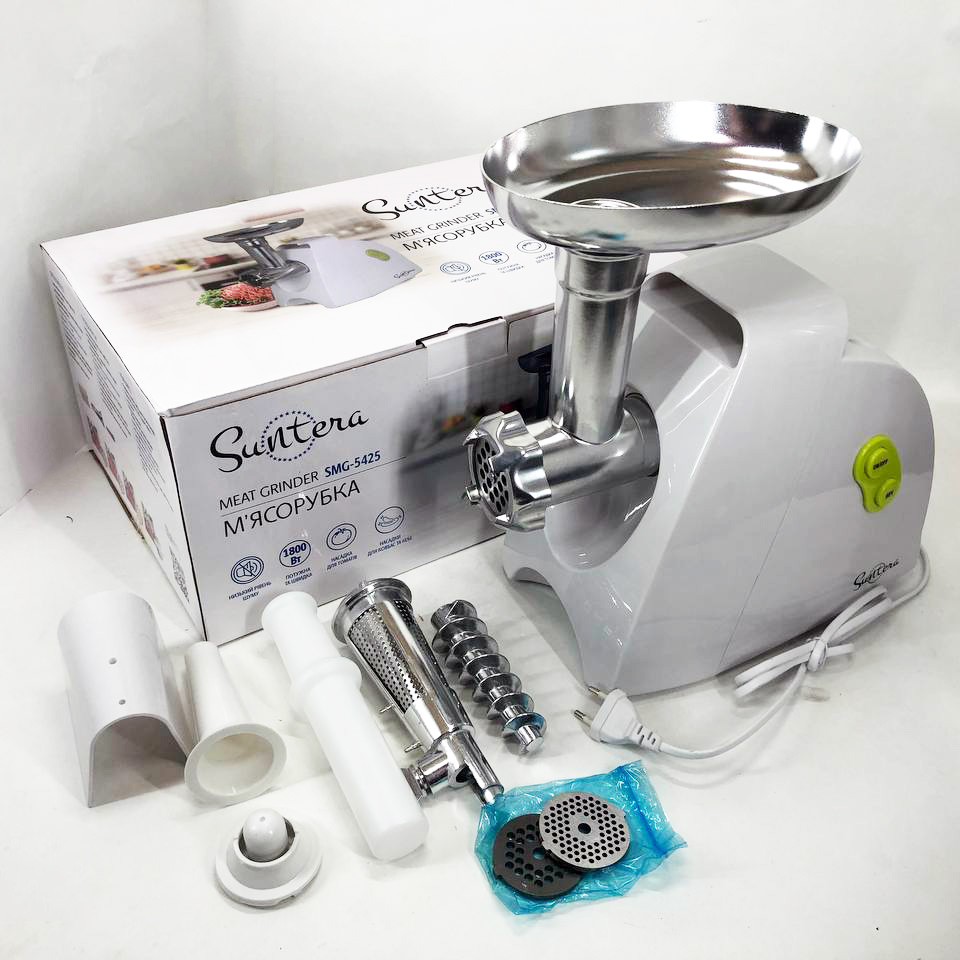 М'ясорубка з насадками для нарізання овочів, М'ясорубка 3 в 1 'металева WQ-65 Львів - фото 1