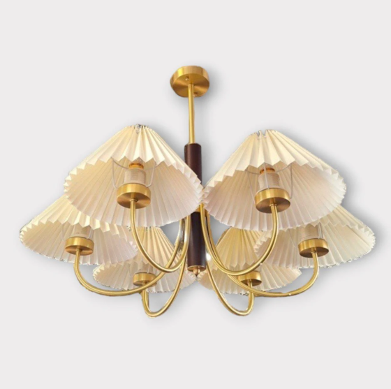 Светодиодная люстра Звон 6006 (Золотая) на 8 плафонов Винница