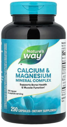Кальций и магний минеральный комплекс Natures Way Calcium & Magnesium 250 капс Киев