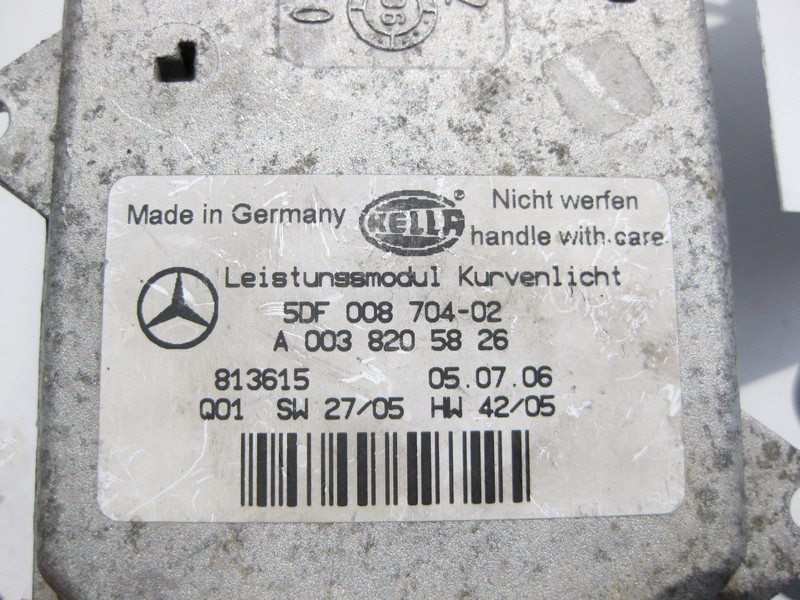 Mercedes-Benz  A0038205826 Блок керування ксенонової фари CLS C219 GL X164 CLK C209 ML W164 E-Class W211 R-Class W251 Одеса - фото 3
