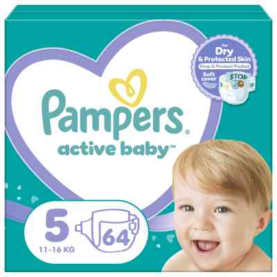 Подгузники Pampers Active Baby Размер 5 (11-16 кг) 64 шт (8001090949974) Винница