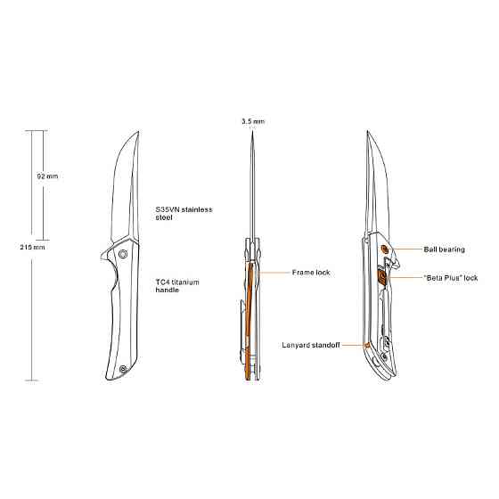 Ніж складаний Ruike M121-TZ Київ