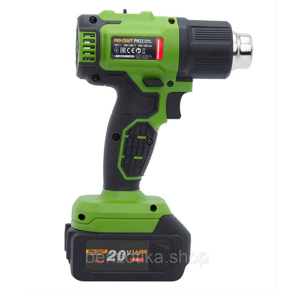 Акумуляторний фен промисловий Procraft PH22 (без акб та зп) Киев - изображение 5