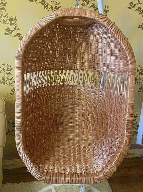 Плетеное кресло-кокон из лозы подвесное  на цепочке Киев - изображение 9