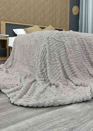 Плед 200х230 см (+-10см) "Косичка" колір сірий (87-341) Київ