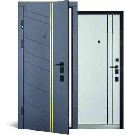 Вхідні двері Abwehr City Lorena 550 Антрацит сірий + Білий супермат 960*2050 мм Якісні вхідні двері Київ