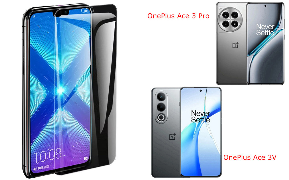 Защитное стекло NeoGlass для OnePlus Ace 3 Pro, OnePlus Ace 3V – ультрапрозрачное и устойчивое Киев - изображение 2