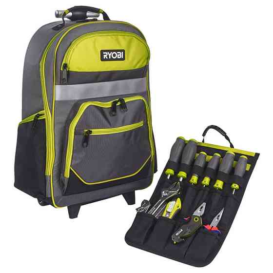 Рюкзак для інструменту RYOBI RSSBP2, 25л, на коліщатках, телескопічне руків'я, поліестер 600D Одеса
