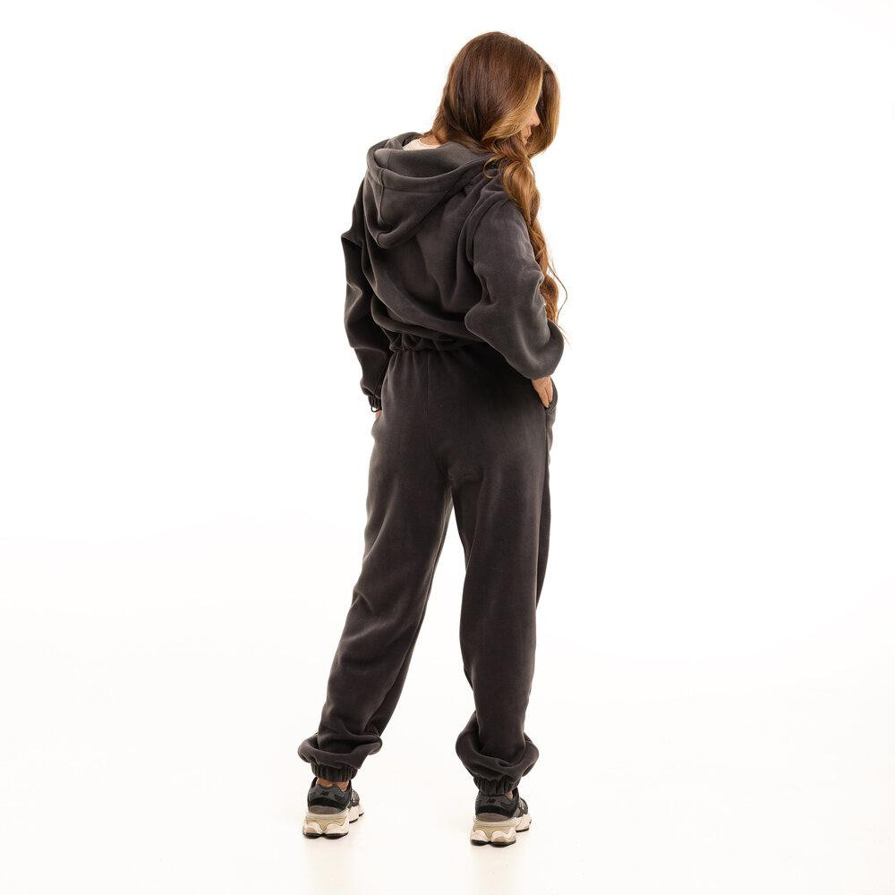 Темно-сірий костюм зимовий флісовий. Жіночий теплий костюм Pobedov Huggi жіночий Київ - фото 2