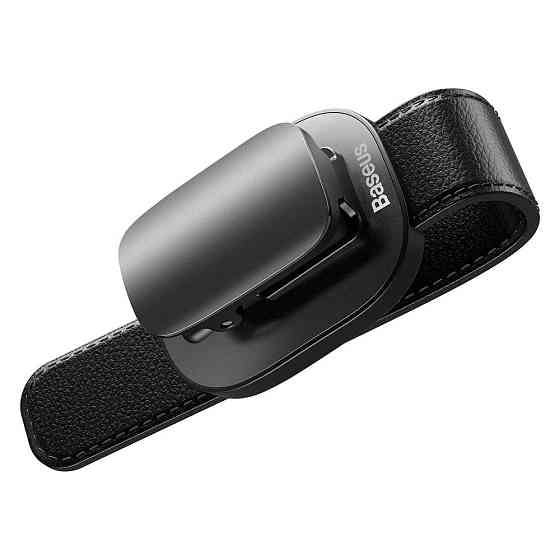 Автодержатель для очков Baseus Platinum Eyewear Clip ACYJN-B01 на солнцезащитный козырек (Черный) Николаев